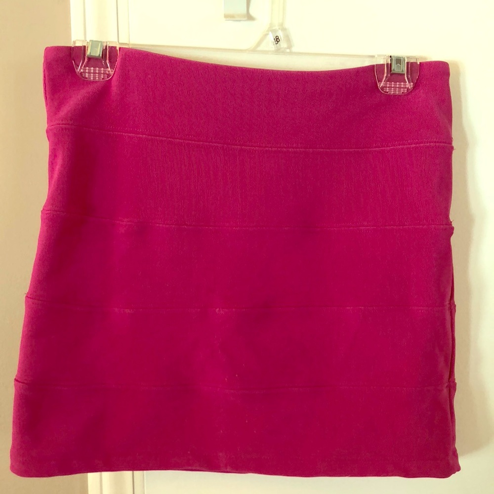 Fuscia Mini Skirt